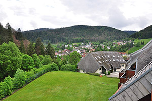 Aussicht vom Balkon in Richtung Todtmoos