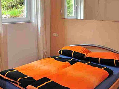 Wohnung Park: Schlafzimmer mit Doppelbett